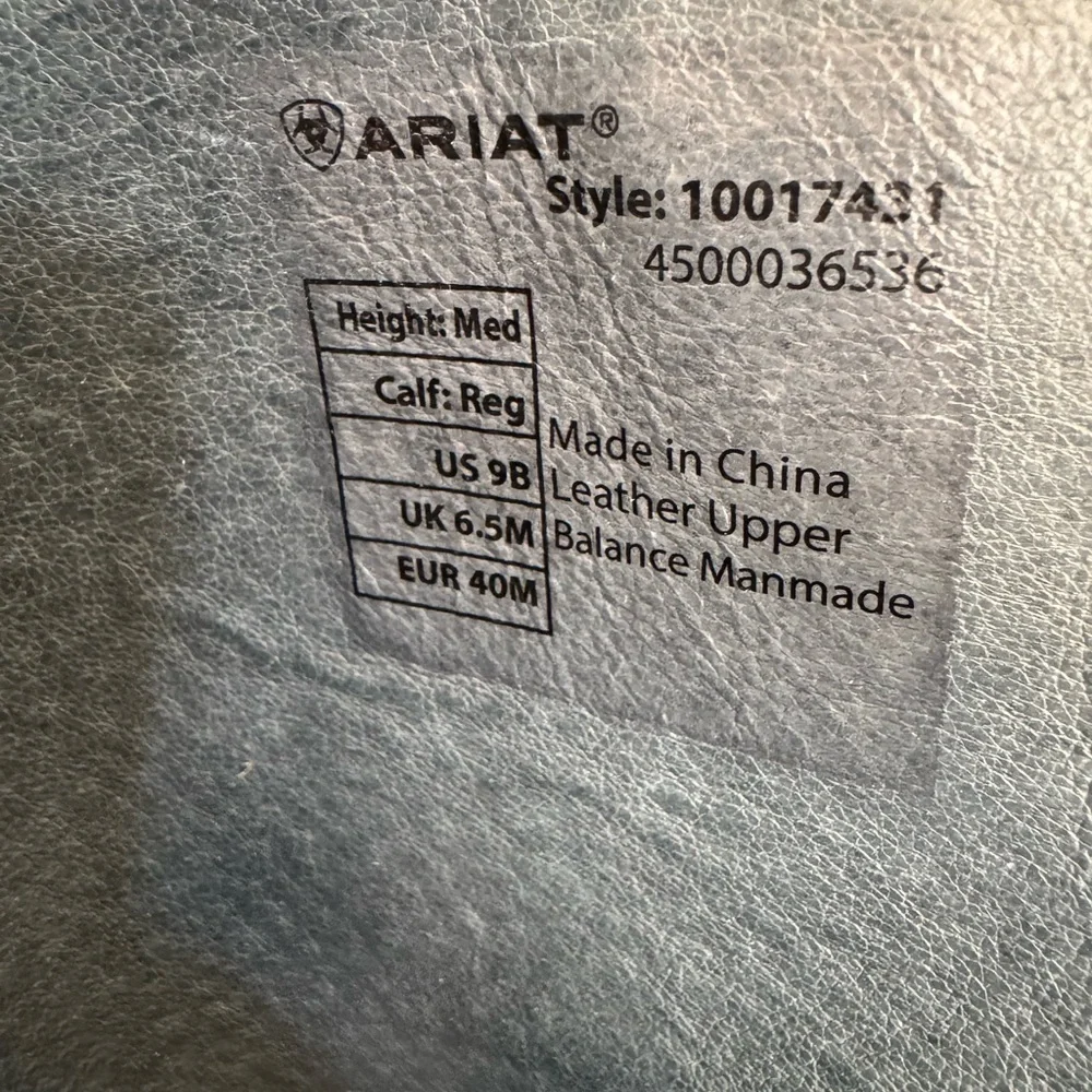 Ariat Heritage Compass Waterproof Field Boots Women’s 9 med height reg calf - Picture 6 of 8